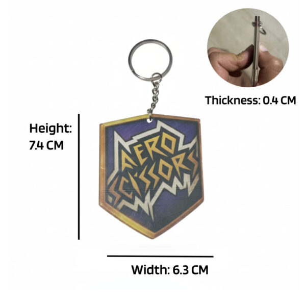 Idaten Jump Aero Scissors Keychain